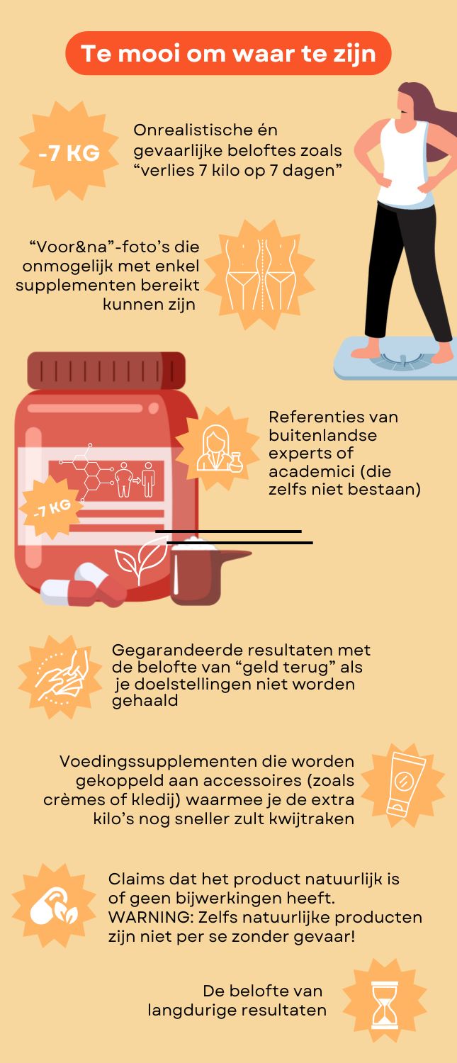 waarschuwing gevaarlijke afslankmiddelen online webshops